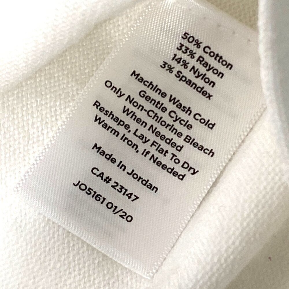 Talbots Womens White V-Neck Sleeveless knot Top Side Tie Detail NWT women's S - Picture 4 of 8